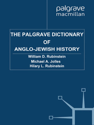 cover image of The Palgrave Dictionary of Anglo-Jewish History
